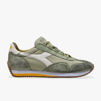 Diadora Heritage Equipe H Dirty Stone Wash Evo Zelene - Panske Tenisky